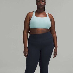 NWT Lululemon All Powered Up Bra *Medium Support in Breeze Blue - Size 42DDD